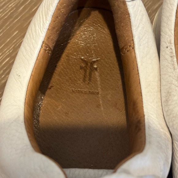 Frye White Leather Women's Sneakers 8 - Picture 2 of 8
